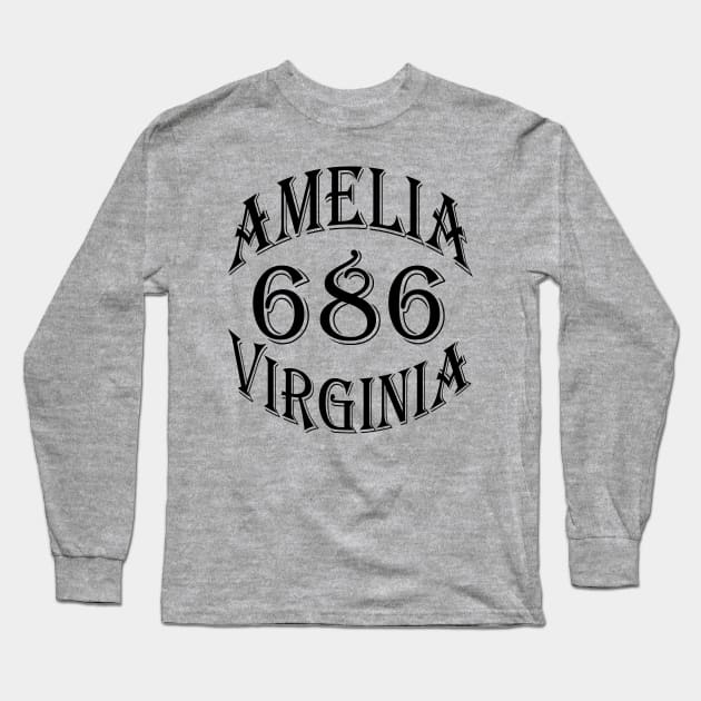 686 AMELIA VA (BLACK) Long Sleeve T-Shirt by DodgertonSkillhause